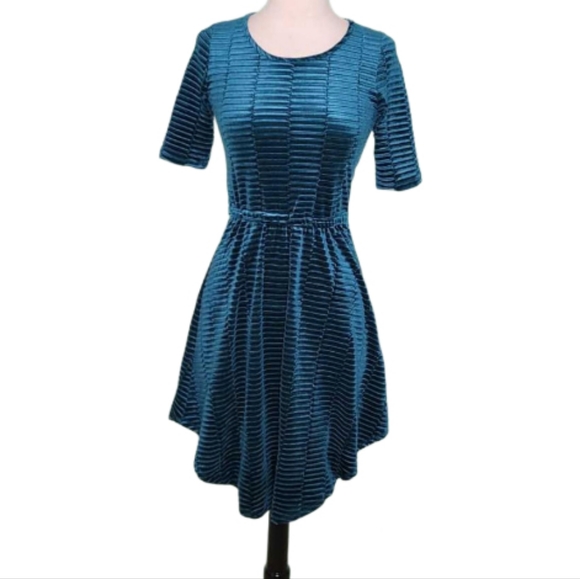 Ava & Yelly Other - Ava & Yelly Crushed Velvet Skater Dress